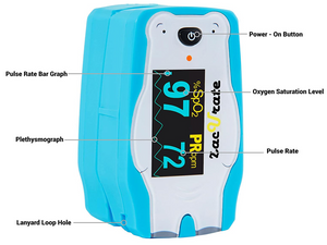 Features of the Zacurate Pulse Oximeter For Children