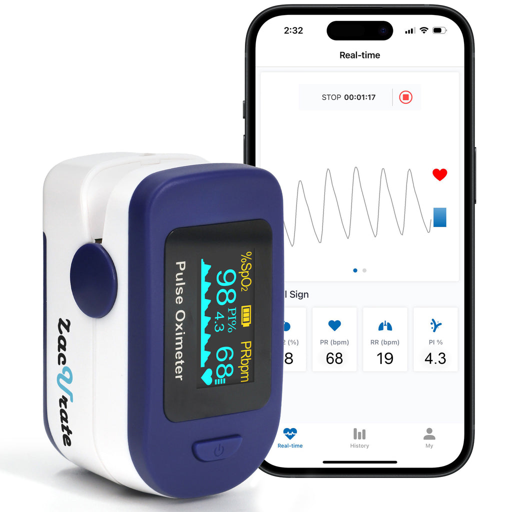 Zacurate 500B-B Bluetooth Fingertip Pulse Oximeter