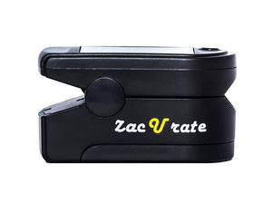 Side View of the Zacurate 500C-M Elite Fingertip Pulse Oximeter Black