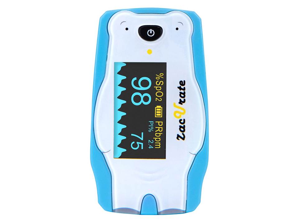 Zacurate Pulse Oximeter For Children (Polar Bear Design)