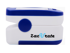 Side View of the Zacurate 500BL-M Fingertip Pulse Oximeter 