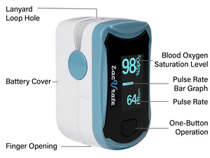 Features of the Zacurate 500G Pulse Oximeter