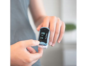 Zacurate 500G Pulse Oximeter, Being Used by an Adult